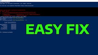 How To Fix File Cannot Be Loaded Because Running Scripts Is Disabled on This System in Windows [upl. by Adnilev310]