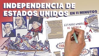 La Independencia de Estados Unidos en 11 minutos [upl. by Nathanoj42]