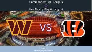 Commanders vs Bengals Live Play by Play amp Hangout [upl. by Chaffin]