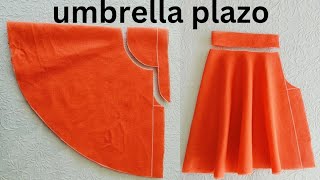 Very Easy Umbrella Full Plazo Cutting amp stitching अंब्रेला प्लाजो कटिंग ampस्टिचिंग [upl. by Satsoc135]