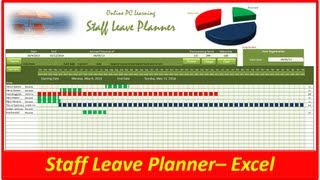 Leave Planner  Excel VBA  Staff Leave Planner [upl. by Ynohtnakram]