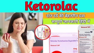 Ketorolac Tromethamine Tablets IP 10mg  Katorol DT Tablets  Katorol DT Tablets Uses amp Side Effects [upl. by Adanama]