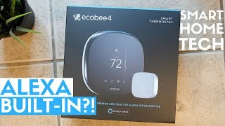 ecobee4 Review Best Smart Thermostat with Alexa BuiltIn [upl. by Yeroc402]