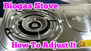 How To Adjust Biogas Stove Easy HomeBiogas [upl. by Samtsirhc]