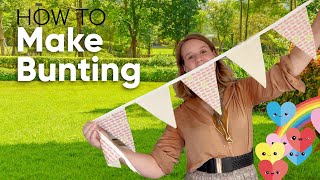 DIY Bunting Sewing Tutorial  Today we Craft [upl. by Eekcaj]