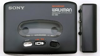 Sony WMRX77 Walkman Cassette Player  Excellent Gun Black  Working [upl. by Favata]