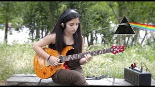 Comfortably Numb  Pink Floyd  Guitar Solo Cover  Federica Golisano 12 Years Old Girl [upl. by Aisset827]