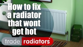 How to fix a radiator that wont get hot  By Trade Radiators [upl. by Yarahs]