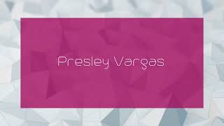 Presley Vargas  appearance [upl. by Adnoyek481]