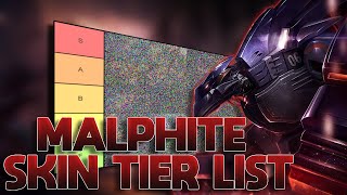 TIER LIST DAS SKINS DO MALPHITE MUITA PEDRA [upl. by Kcirddehs282]