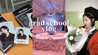 vlog 동국대 대학원생 브이로그 졸업하자마자 입학 석사 1학기 생일주간 쿨캡쳐스 독일어학원 플레이브 팝업스토어 마냥소이 immersoie [upl. by Shiau132]