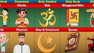 Hinduism vs Islam  Two Major World Religions Comparison [upl. by Einohpets]