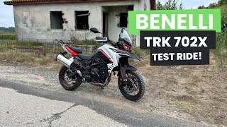 TEST RIDE BENELLI TRK 702X motovlogportugal benelli trk [upl. by Maighdiln141]