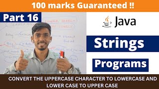 convert the uppercase character to lowercase and lower case to upper case  Important java programs [upl. by Oned]