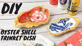 Oyster shell trinket dish tutorial [upl. by Alleyne]