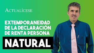 Sanción por extemporaneidad de la declaración de renta persona natural [upl. by Karna]