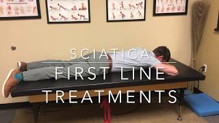 Sciatica Pain relief First line treatment [upl. by Nelad]