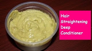 Get Straight Hair Naturally in 15 Minutes  DIY Hair Straightening Conditioner  Sneha S [upl. by Nahpets675]