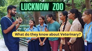 Interaction with school children in Lucknow zoo 🔥🔥 Funny answers 😆  Vetstudy [upl. by Jocelin]