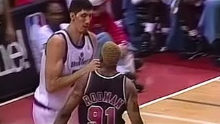 When Dennis Rodman Tried To Fight Giant 77quot Gheorghe Mureșan And Instantly Regretted It 1997 [upl. by Neale479]