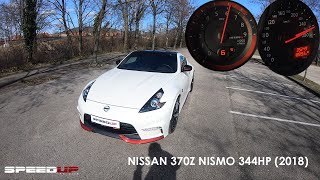 NISSAN 370Z NISMO 2018  ACCELERATION amp TOP SPEED TEST  14 MILE  DRAGY TIME  100200  SOUND [upl. by Latty]