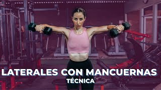 ¿Cómo Hacer Laterales con Mancuernas  Técnica Correcta [upl. by Gowon]