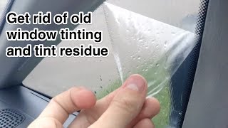 How to remove window tint and tinting residue [upl. by Nahtnanhoj]