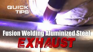 Fusion Welding Aluminized Steel Exhaust [upl. by Etnuahs]