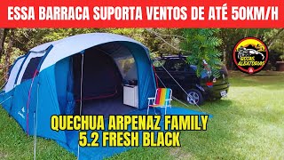 Como Montar a Barraca Quechua Arpenaz Family 52 Freash amp Black Colchonete Autoinflável Guepardo [upl. by Damalus]