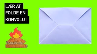 Hvordan folder man en konvolut i papir  Origami [upl. by Snehpets]