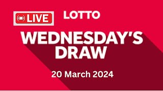 The National Lottery Lotto Draw Live Results from Wednesday 20 March 2024  lotto live [upl. by Aititil622]