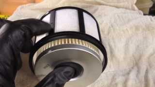 Ford 73L Powerstroke Fuel Filter Replacement [upl. by Shwalb649]