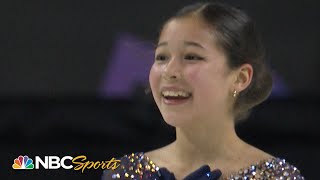 14yearold Alysa Liu makes history again at 2020 Nationals I NBC Sports [upl. by Irolam]