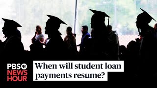 WATCH When will student loans payments resume [upl. by Aivin255]