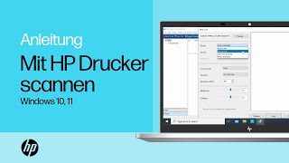 Scannen Sie ein Dokument oder Foto von Ihrem HP Drucker auf Ihren PC unter Windows 10  HP Support [upl. by Eiralam]