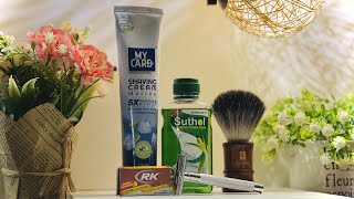 Summer Budget Shave My Care Shaving Cream amp Suthol AftershaveVlog139 DiwasShaves [upl. by Faxen]