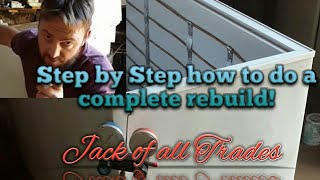 Refrigeration step by step complete rebuild of deep freezer DIY [upl. by Marie-Ann]