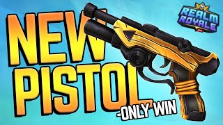 PISTOL ONLY WIN New Weapon in Realm Royale [upl. by Kopans]