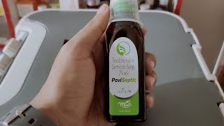 Povidone Iodine Gargle Uses In Hindi। Poviseptic Gargle uses Dose Side effectsbetadine Povidone [upl. by Tiebout]