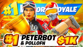 1ST PLACE DUO CASH CUP 🏆3200 3 Wins  Peterbot [upl. by Emelita357]