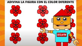 Adivina las FIGURAS con Colores DIFERENTES  Aprendiendo Con Rony [upl. by Noscire]