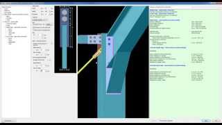 Design of haunched frame beamtocolumn connection with bracing connection [upl. by Valda]