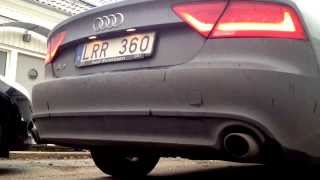 Audi A7  28 TFSI Rev  Full exhaust [upl. by Yhtomit]