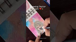 Taylor swift drawing shorts lover taylorswift drawing painting art trending [upl. by Noxas420]