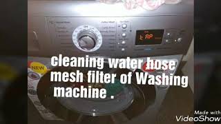 Washing machine inlet filter cleaning process front load [upl. by Sakul480]