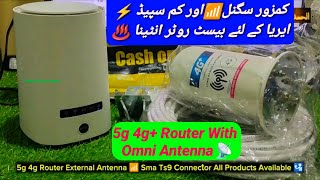 5g Router Zlt x20 with Omni Antenna  Best 5g Router Low Coverage Areas ♨️ [upl. by Toms]