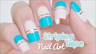 Easy Striping Tape Nails  Madam Glam  Nail Sugar [upl. by Lleryd46]