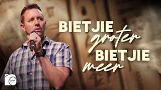 BIETJIE GROTER BIETJIE MEER │ DOXA DEO MOOT AANLYN [upl. by Lekcim372]