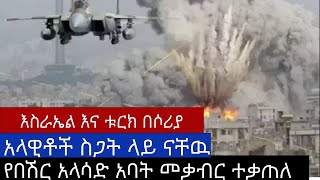 እስራኤል እና ቱርክ በሶሪያ የብሽር አላሳድ አባት መቃብር ተቃጠለ አላዊቶች ስጋት ላይ ናቸዉ [upl. by Mar]