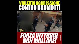 Giorgia Meloni Violenta aggressione contro Brumotti Forza Vittorio non mollare [upl. by Acinnor]